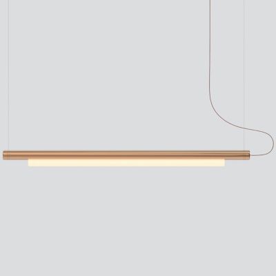 A-N-D Pipeline 125 LED Linear Chandelier Light - Color: Copper - PIP-125-P-