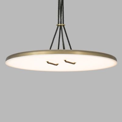 A-N-D Button LED Pendant Light - Color: Bronze - Size: Medium - BUT-60-P-AB