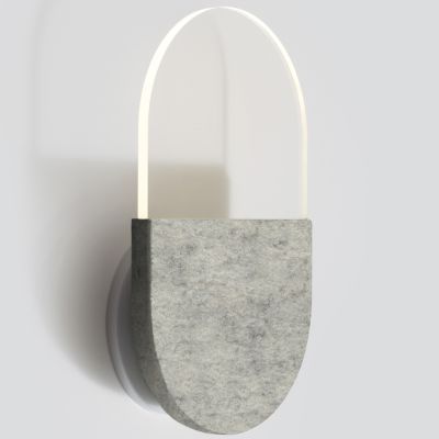 A-N-D Slab W20 LED Wall Sconce - Color: Grey - SLA-W20-W-GRY-27-ELV-120