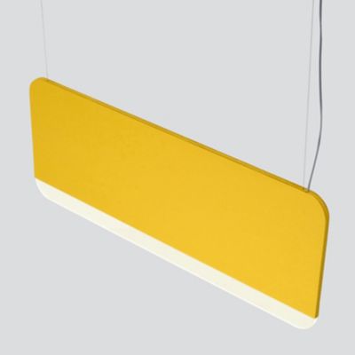 A-N-D Slab LED Linear Chandelier Light - Color: Yellow - Size: 35 In - SLA-