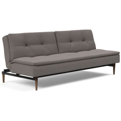 Innovation Living Dublexo Deluxe Sofa, Dark Wood Base - Color: Grey - 95-74