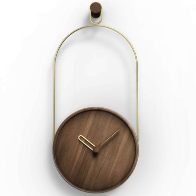 Eslabon Walnut Wall Clock