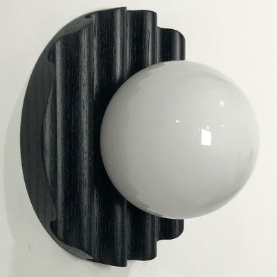 Tomnuk Design TABLET 6 Ripple Wall Sconce - Color: Black - Size: 1 light - 