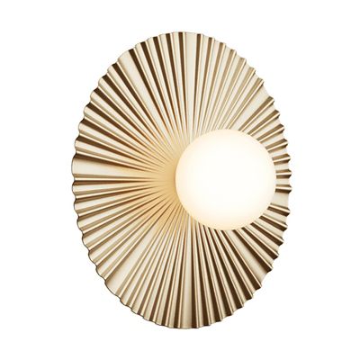 Nuura Liila Muuse Wall / Flushmount Light in Gold, Size: Medium