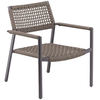 Alder & Ore Borba Outdoor Club Chair - Set of 2 - Color: Black