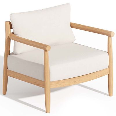 Oxford Garden Lido Outdoor Club Chair - Color: Brown - LDCCKLN