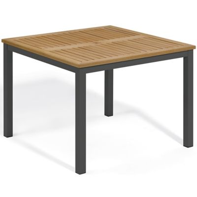 Oxford Garden Travira 39 inch Square Outdoor Dining Table - Color: Brown - TV39TAN-PC.F