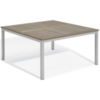 Alder & Ore Sela 60 inch Square Outdoor Dining Table - Color: Brown