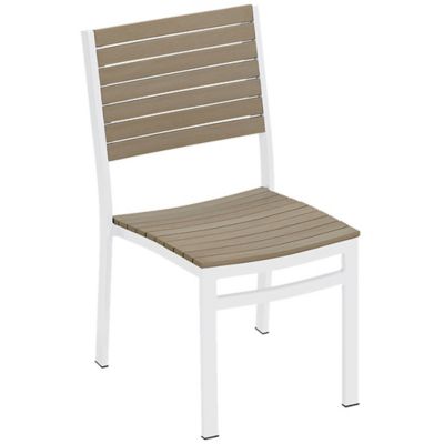 Alder & Ore Sela Tekwood Outdoor Side Chair - Set of 4 - Color: White