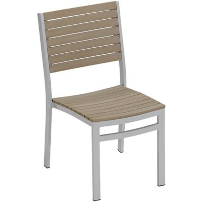 Alder & Ore Sela Tekwood Outdoor Side Chair - Set of 4 - Color: Grey