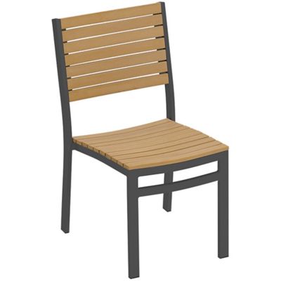 Alder & Ore Sela Tekwood Outdoor Side Chair - Set of 4 - Color: Black