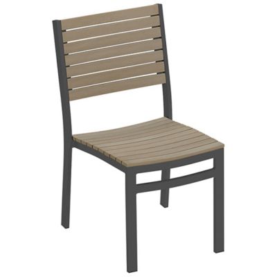 Alder & Ore Sela Tekwood Outdoor Side Chair - Set of 4 - Color: Black