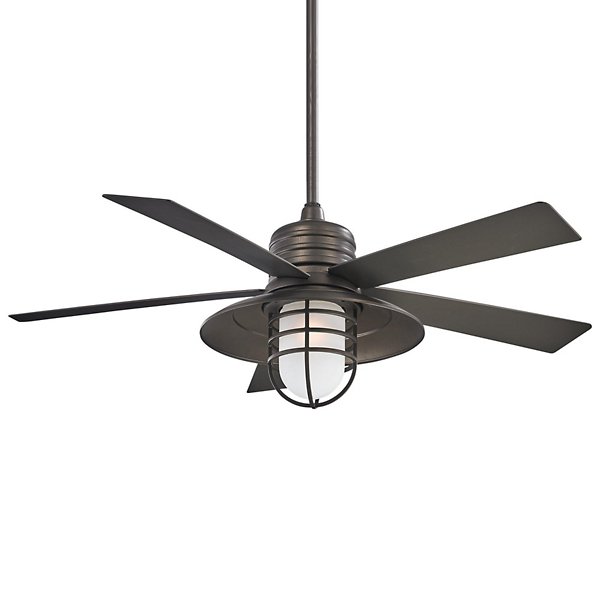 Minka Aire Rainman Ceiling Fan - Size: 54 - Color: Black - Number of Bla