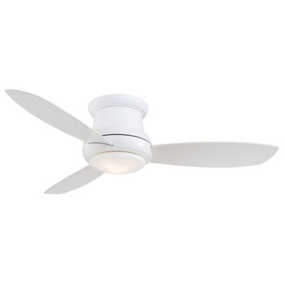 Minka Aire Concept II Flushmount 44 In. Ceiling Fan - Color: White - Blade 