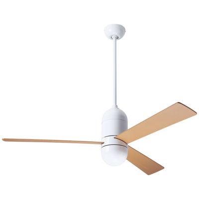 Modern Fan Company Cirrus DC Ceiling Fan - Color: White - Blade Color: Mapl