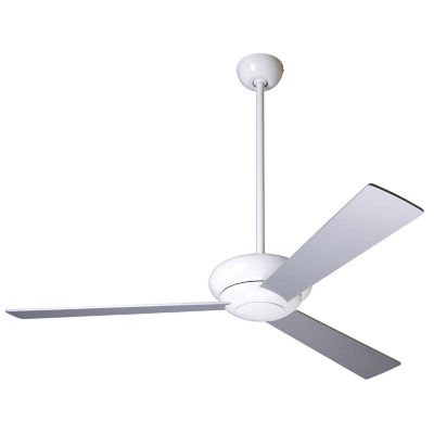 Modern Fan Company Altus Ceiling Fan - Color: White - Blade Color: Aluminum