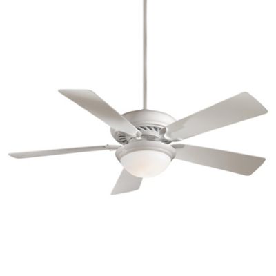 Minka Aire Supra 52 Inch Ceiling Fan with Light - Color: White - Number of 