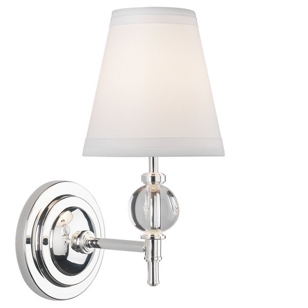 Robert Abbey Calliope Crystal Wall Sconce - Color: White - 3314