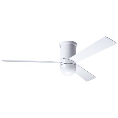 Modern Fan Company Cirrus DC Flushmount Ceiling Fan - Color: White - Blade 