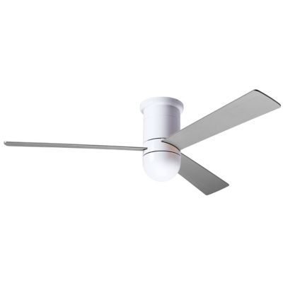Modern Fan Company Cirrus DC Flushmount Ceiling Fan - Color: White - Blade 