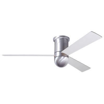 Modern Fan Company Cirrus DC Flushmount Ceiling Fan - Color: Aluminum - Bla