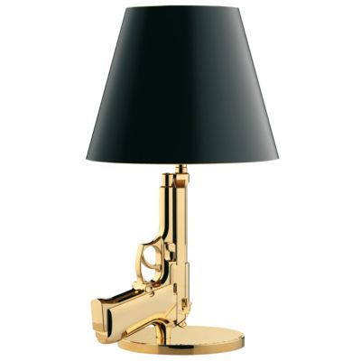 FLOS Lighting Bedside Gun Table Lamp - Color: Black - FU295300