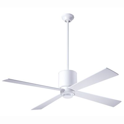 50 Modern Fan Company Lapa Ceiling Fan in White, 4 Blades