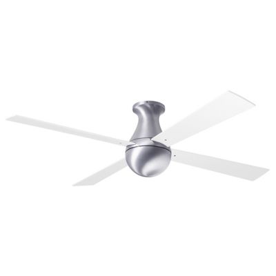 Modern Fan Company Ball Flushmount Ceiling Fan - Color: Aluminum - Blade Co