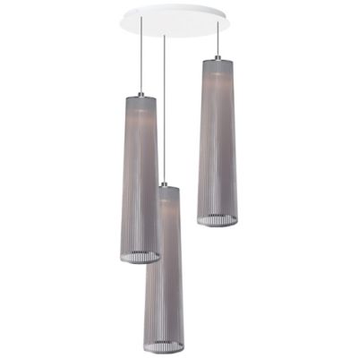 Pablo Lighting Solis 3-Light Pendant Light - Color: Silver - Size: Medium -