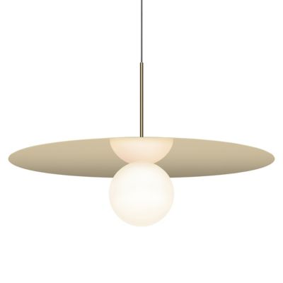 Pablo Lighting Bola Disc LED Pendant Light - Color: White - Size: 32 - B