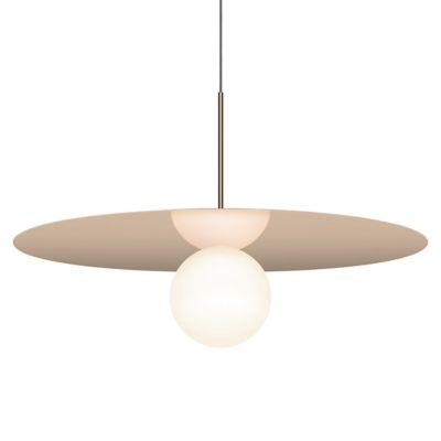 Pablo Lighting Bola Disc LED Pendant Light - Color: White - Size: 32 - B