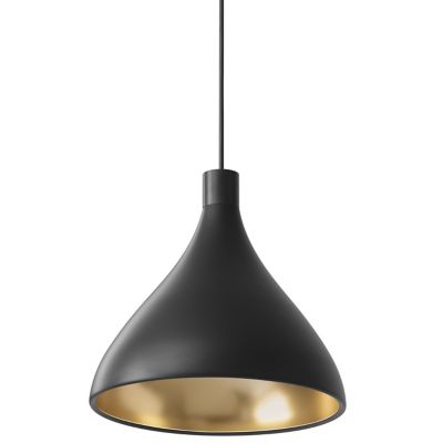 Pablo Lighting Swell Pendant Light - Color: Black - Size: Standard - SWEL M