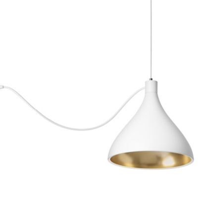 Pablo Lighting Swell String Single Pendant Light - Color: White - Size: Med