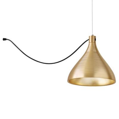 Pablo Lighting Swell String Single Pendant Light - Color: Brass - Size: Med