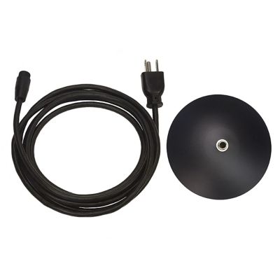 Pablo Lighting Swell Power Feed Cord and Canopy - Color: Black - SWEL PWR B