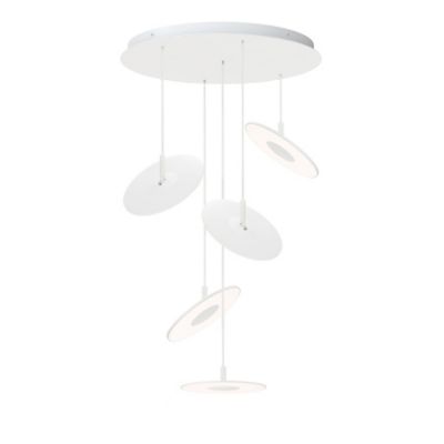 Pablo Lighting Circa Multi-Light LED Pendant Light - Color: White - Size: 