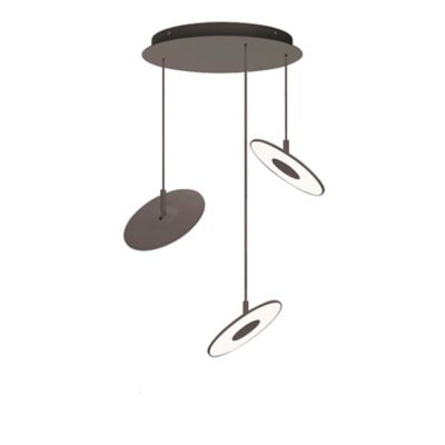 Pablo Lighting Circa Multi-Light LED Pendant Light - Color: Grey - Size: 1