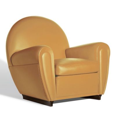 Poltrona Frau Vanity Fair XC Armchair - Color: Yellow - 5163115*sc136ginger