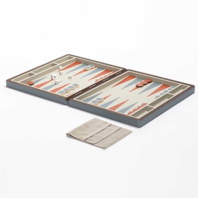 Giobagnara x Poltrona Frau Backgammon Board Game in Blue