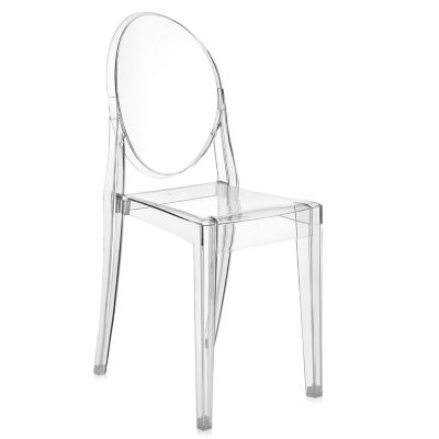 Kartell Victoria Ghost Chair Set of 2 - Color: Clear - G4857/B4