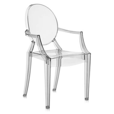 Kartell Louis Ghost Chair Set of 2 - Color: Grey - G4852/J1