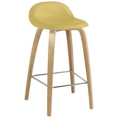 3D Dining Stool Wood Base