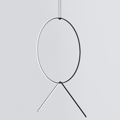 FLOS Lighting Arrangements Round Large Two Element Suspension - Color: Blac