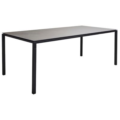 Cane-line Pure Outdoor Dining Table - Color: Black - 5085AL | P200X100CB