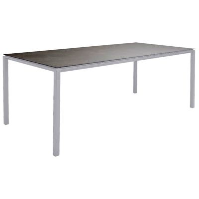 Cane-line Pure Outdoor Dining Table - Color: Grey - 5085AI | P200X100COB