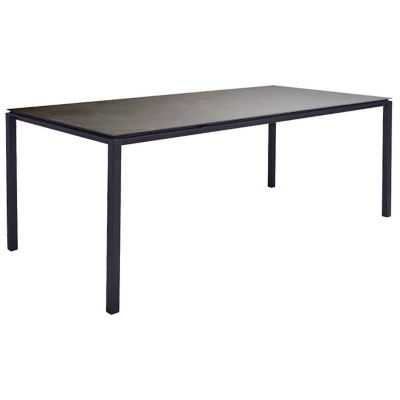 Cane-line Pure Outdoor Dining Table - Color: Black - 5085AL | P200X100COB