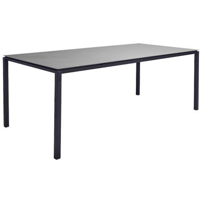 G1876547 Cane-line Pure Outdoor Dining Table - Color: Black sku G1876547