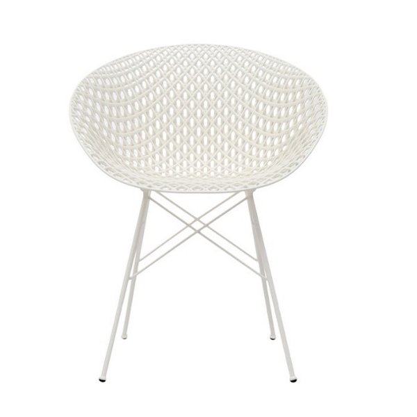 Kartell Smatrik Chair - Set of 2 - Color: White - 5834/03