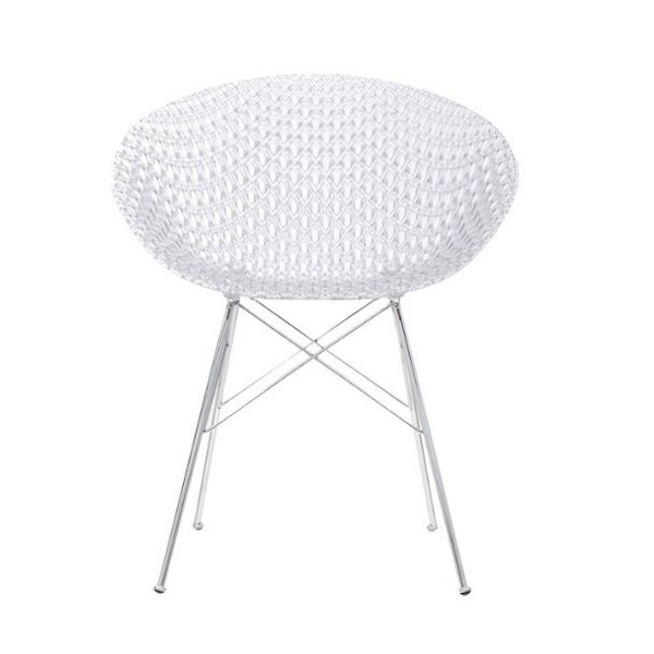 Kartell Smatrik Chair - Set of 2 - Color: Clear - G5834/B4