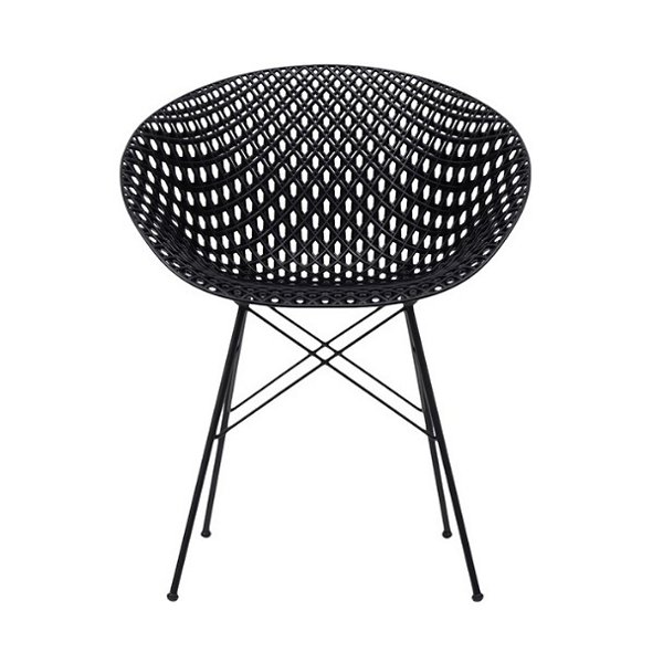 Kartell Smatrik Chair - Set of 2 - Color: Black - 5834/09